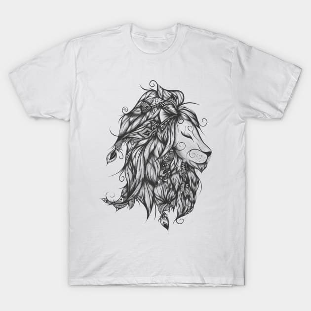 Poetic Lion T-Shirt by LouJah69